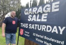 Garage sale at Salvos