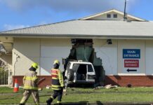 Four-wheel-drive hits car, smashes into South Coast District Hospital