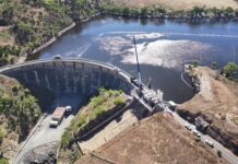 Works at Myponga Reservoir