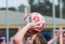 Netball Finals Action at Strath