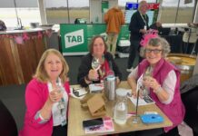 Dressed in Pink for race day