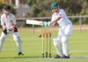 Action from junior cricket
