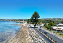 Sea Wall nearly complete