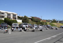 Support for boat ramp