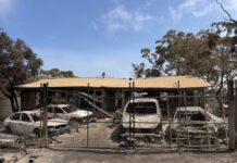 Deep Creek fire destroys family home, paintball fields