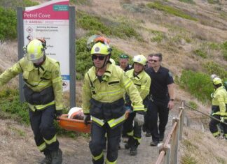 Woman rescued from water at Petrel Cove
